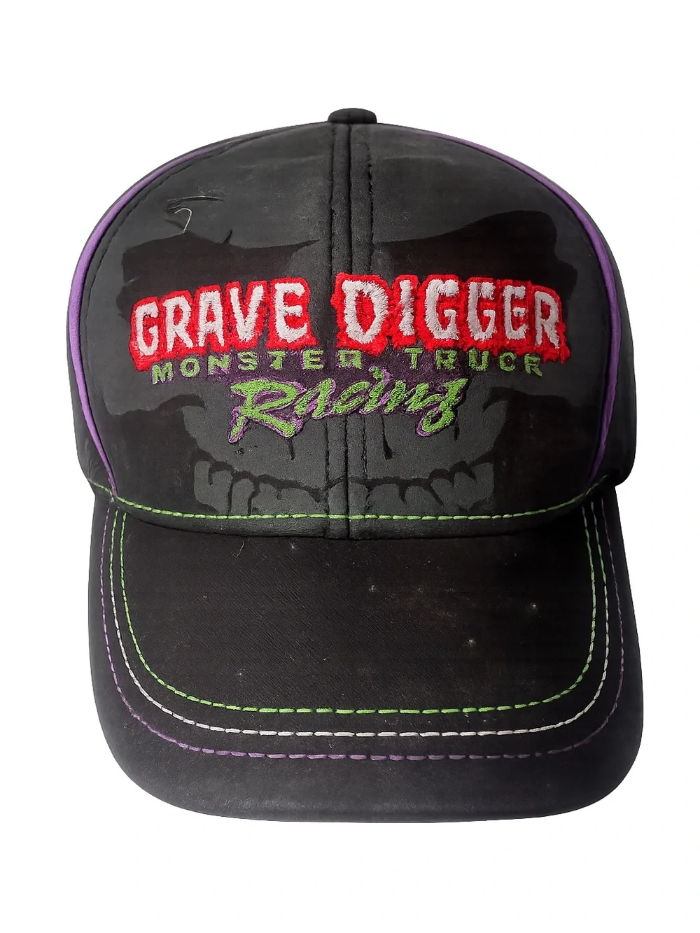 Grave Digger Racing Black Embroidered Monster Truck Hat